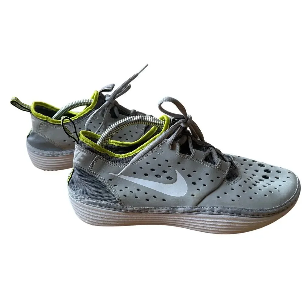 Nike Solarsoft Costa Low Running Shoes Wolf Gray White Size 8 Athletic Track